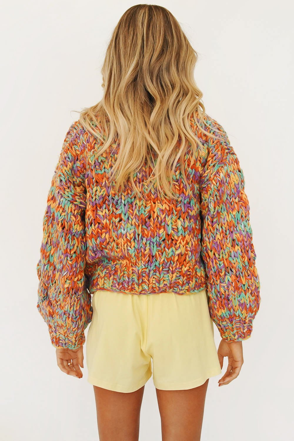 Quinn™ | Kleurrijke gevlochten cardigan