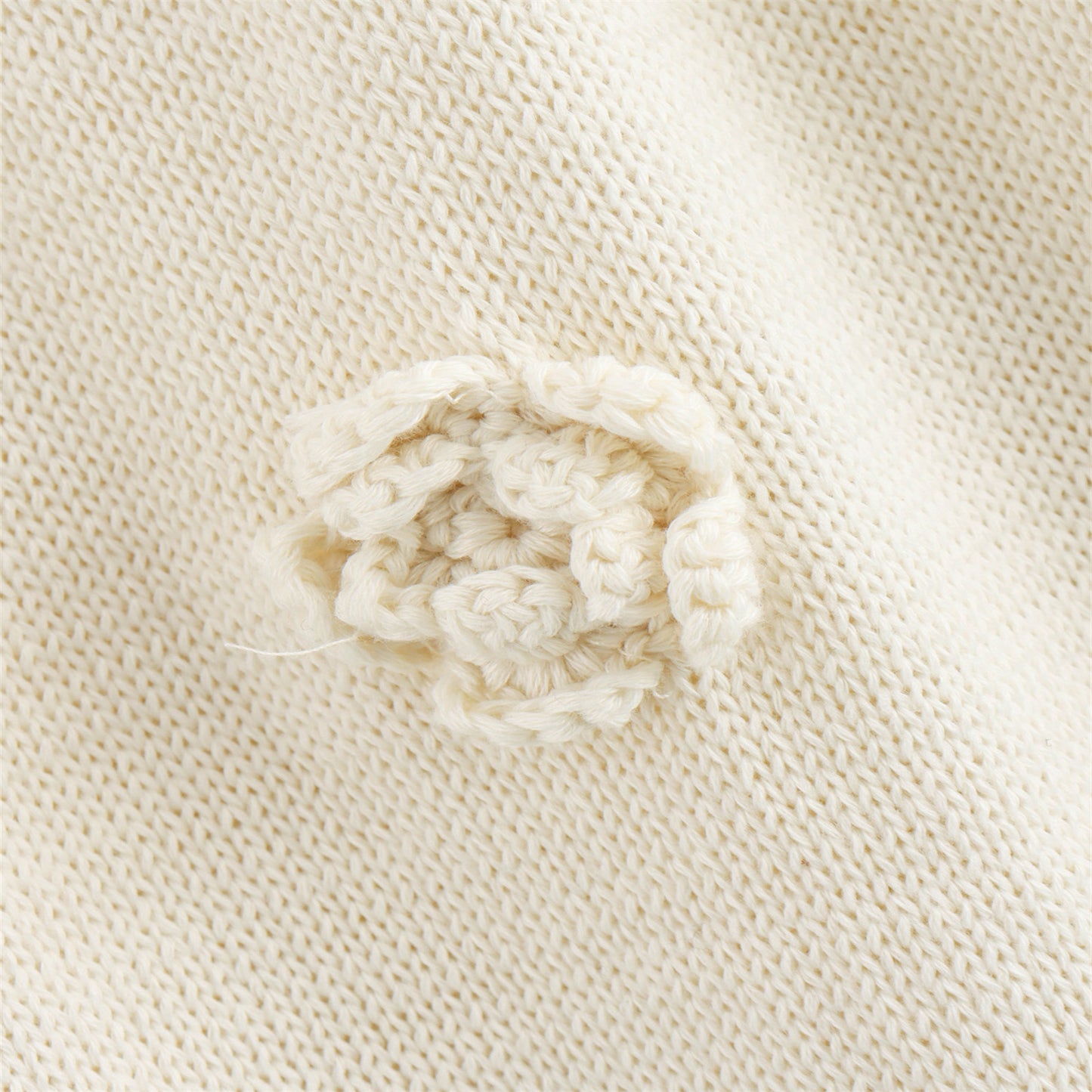 Fiona™ | Jurk met bloemendetail beige