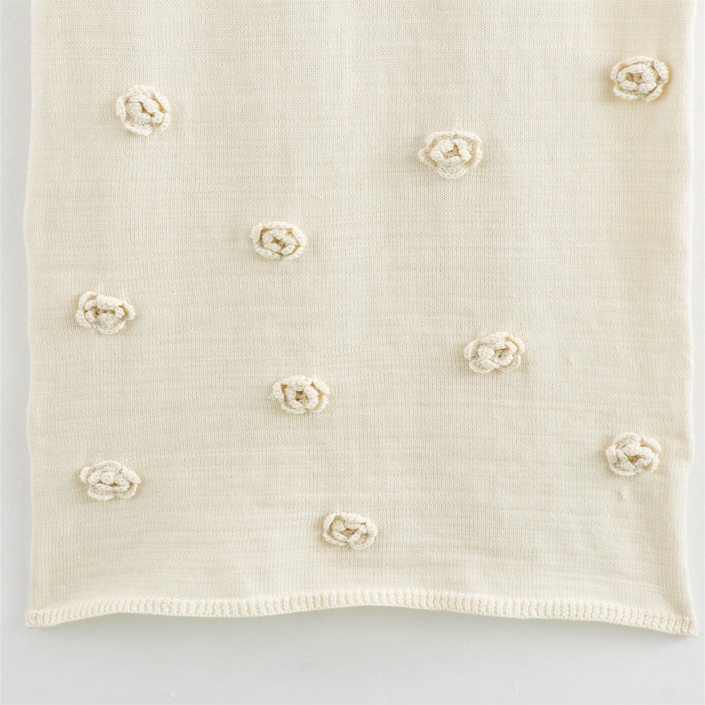 Fiona™ | Jurk met bloemendetail beige
