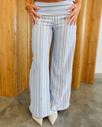 Sophia™ | Set gestreepte top met lange broek