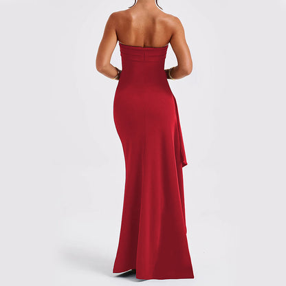 Sienna™ | Strapless avondjurk met split