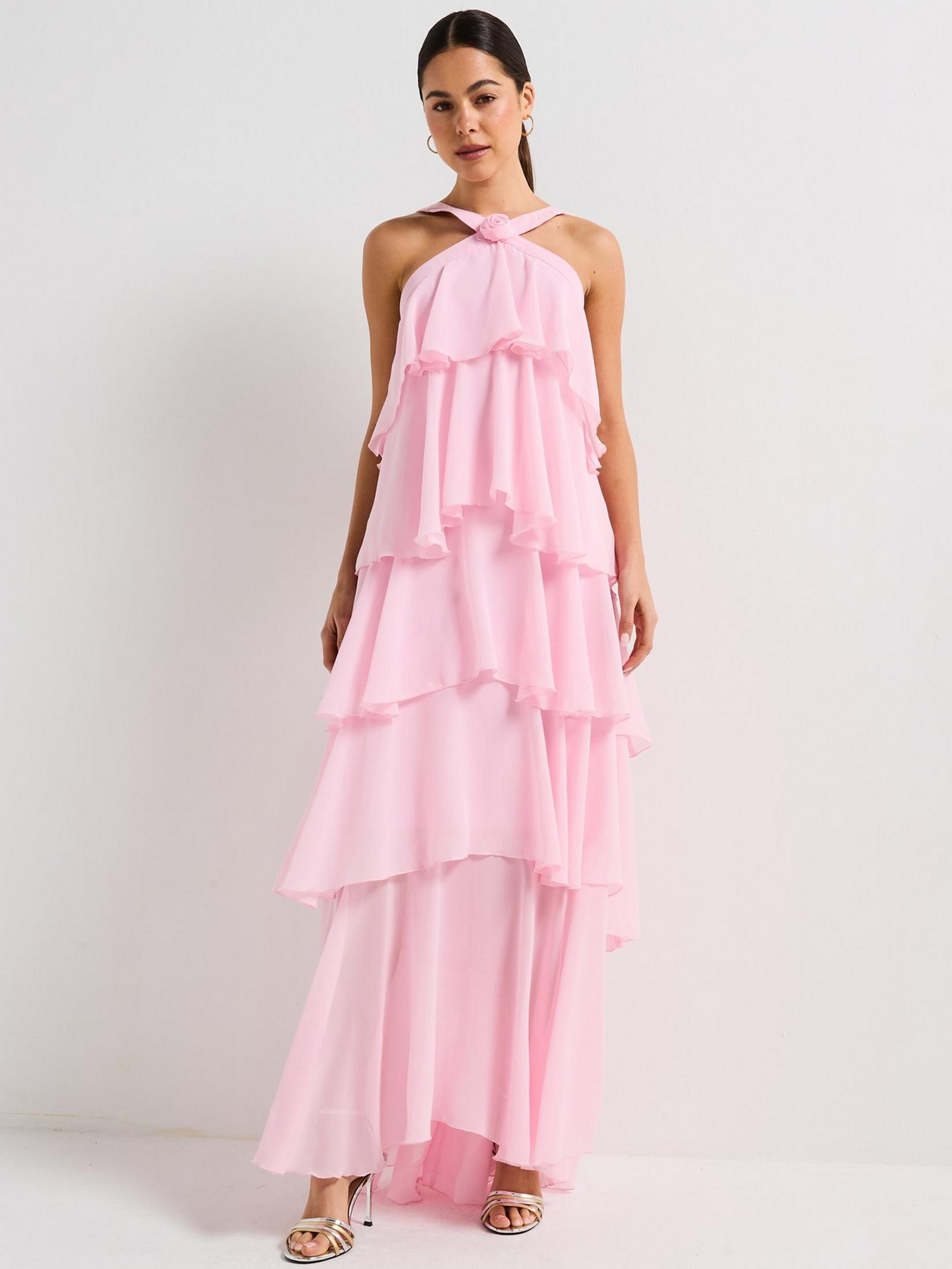 Kate™ | Ruffle jurk roze
