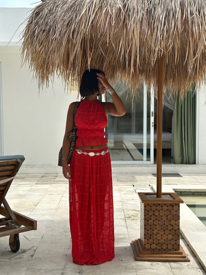 Freya™ | Zomerse set - topje en maxi-rok