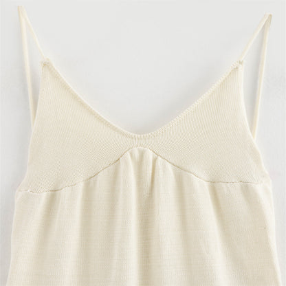 Fiona™ | Jurk met bloemendetail beige