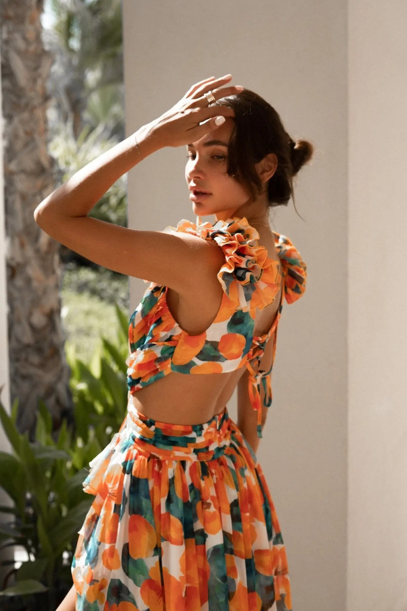 Camille™ | Bloemenjurk met cut-out