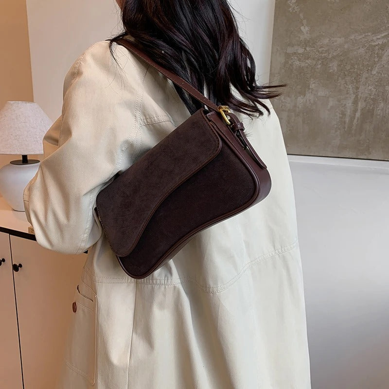 Olivia™ | Schoudertas (Suède)