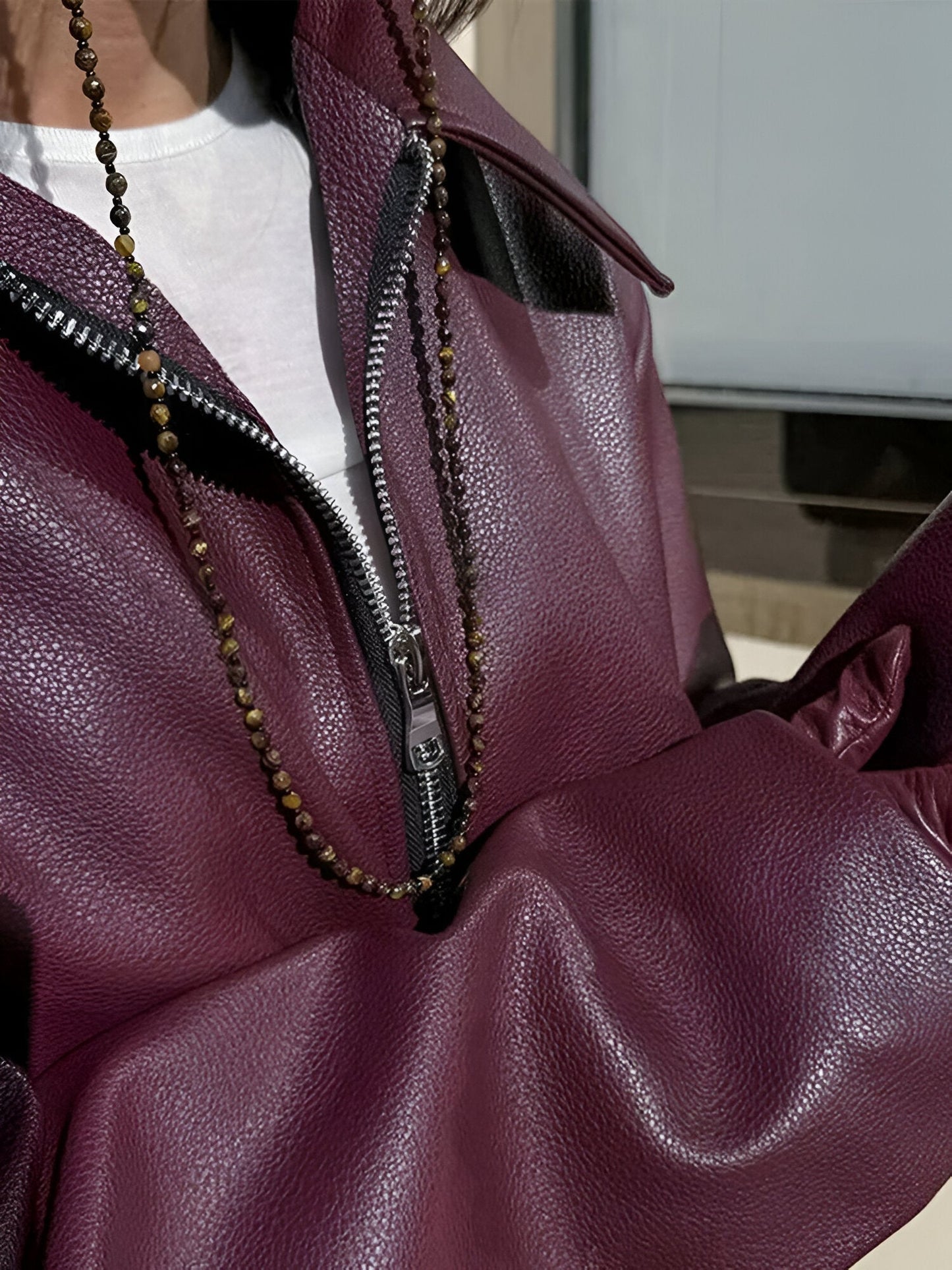 Victoria™ | Leren bomberjas