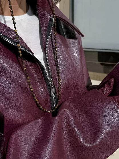 Victoria™ | Leren bomberjas