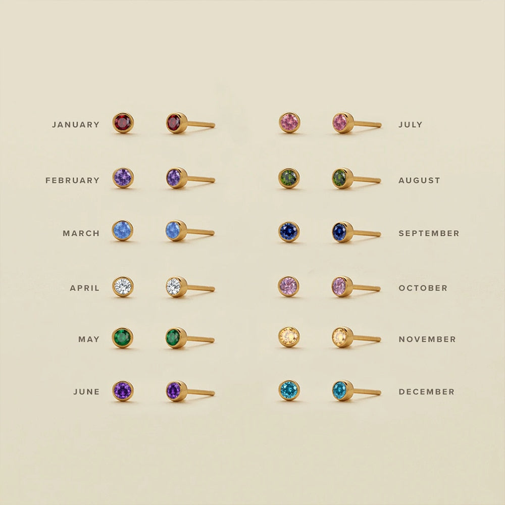 Planet™ | Geboortesteen oorbellen