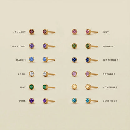 Planet™ | Geboortesteen oorbellen