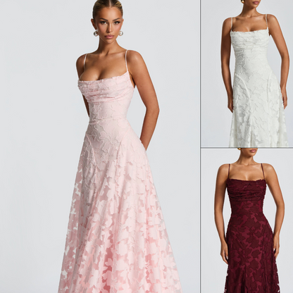 Claire™ | Maxi jurk met bloemmotief