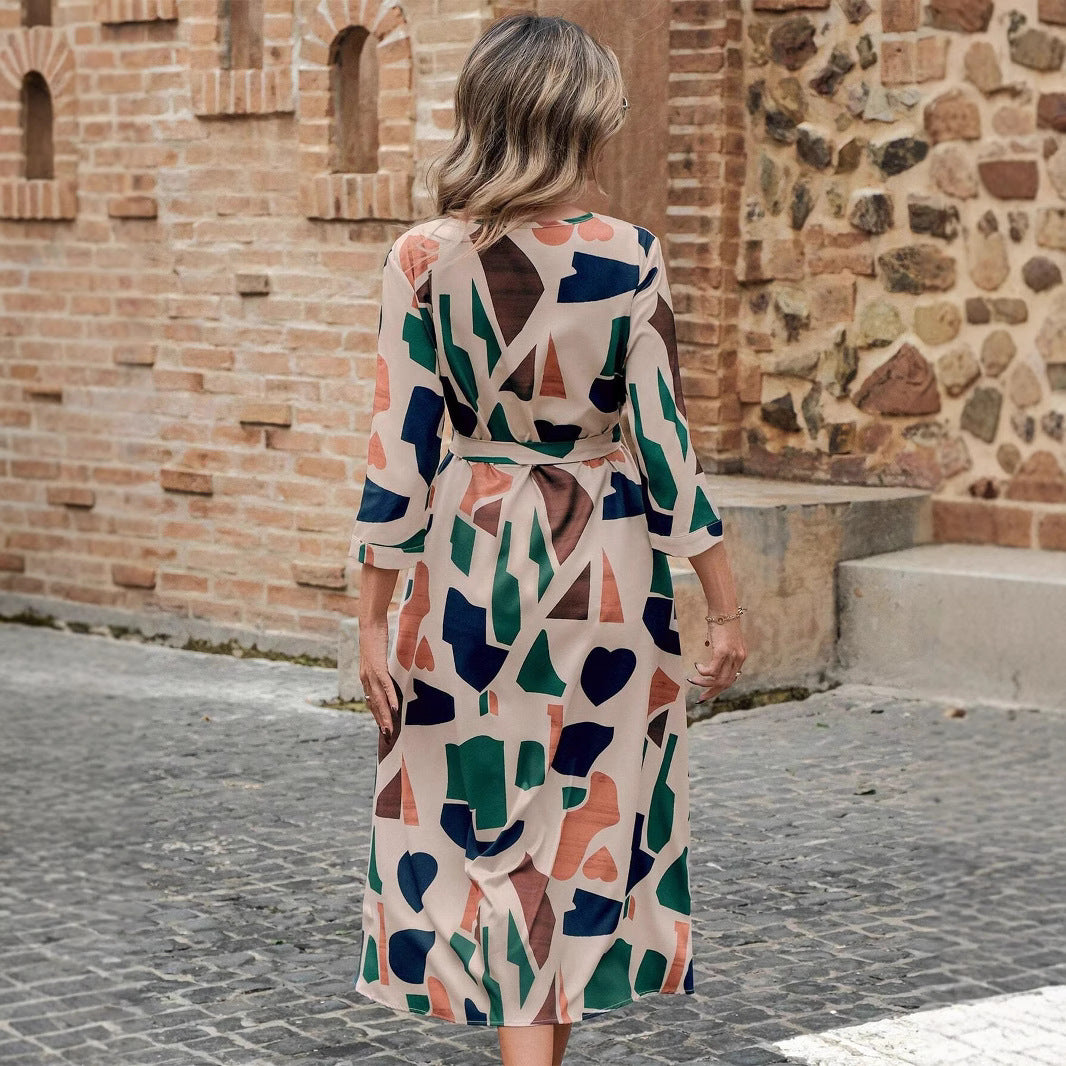 Mary™ | Midi-jurk met riem