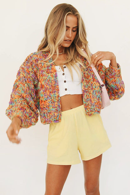 Quinn™ | Kleurrijke gevlochten cardigan