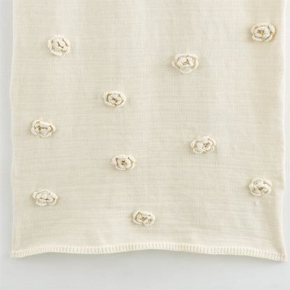 Fiona™ | Jurk met bloemendetail beige