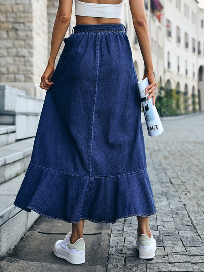 Cally™ | Jeansrok met strik
