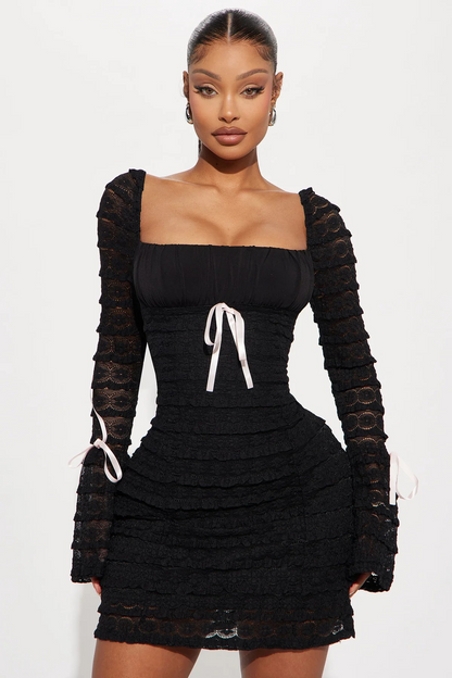 Emilia™ | Mini-jurk met ruches