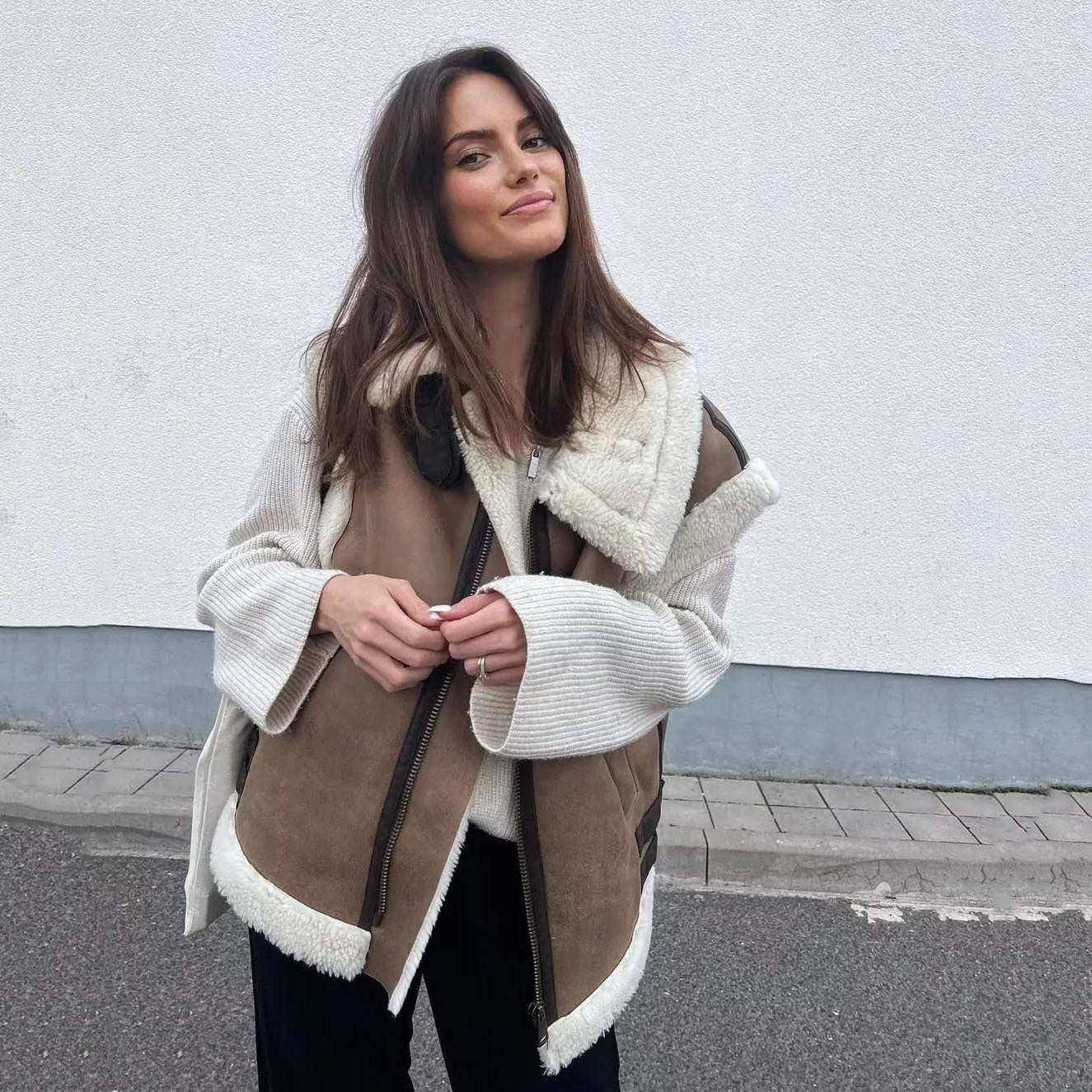 Mona™ | Gilet met pels