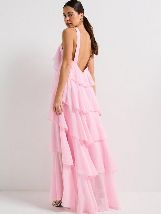 Kate™ | Ruffle jurk roze