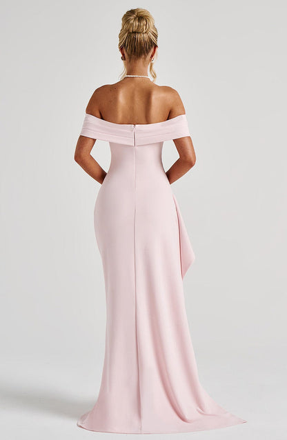 Victoria™ | Maxi off-shoulder jurk met split