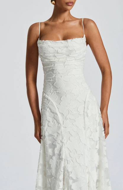 Claire™ | Maxi jurk met bloemmotief