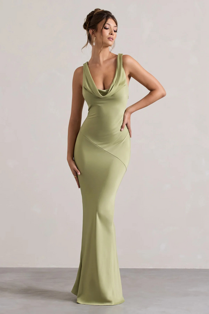 Alessia™ | V-hals maxi-jurk
