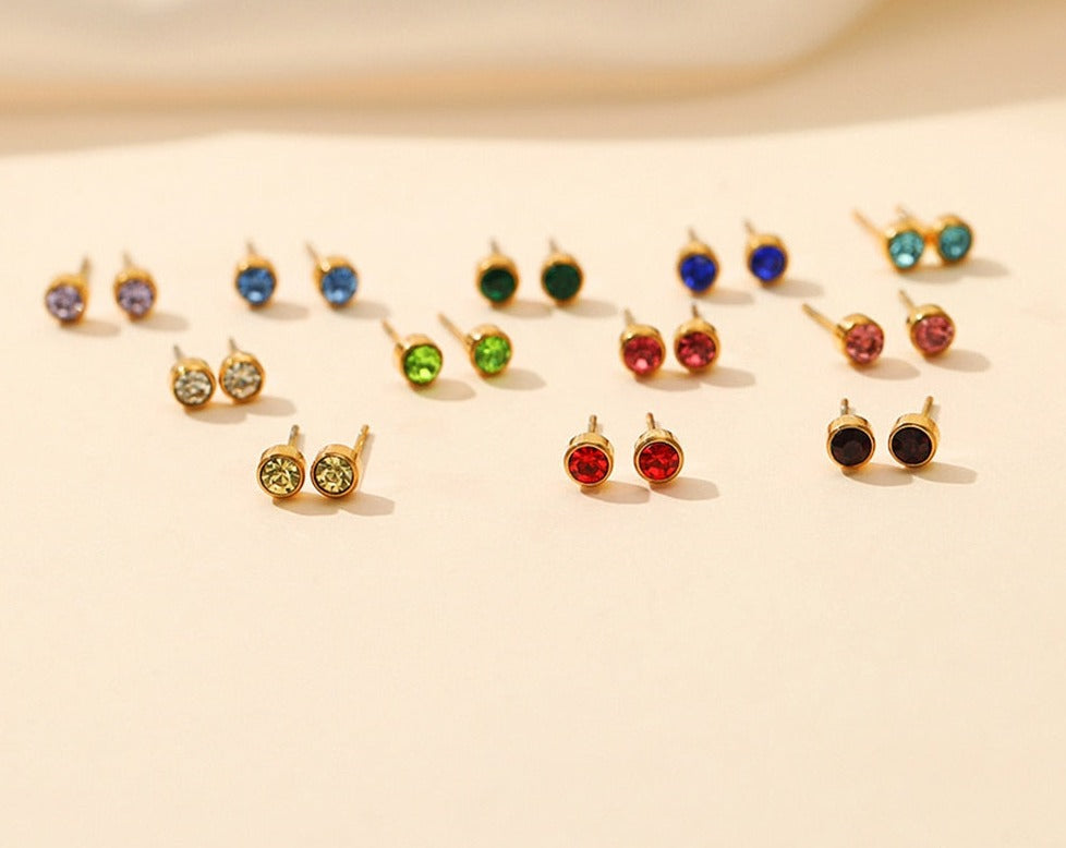 Planet™ | Geboortesteen oorbellen